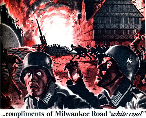 ...compliments of Milwaukee Road 'white coal'